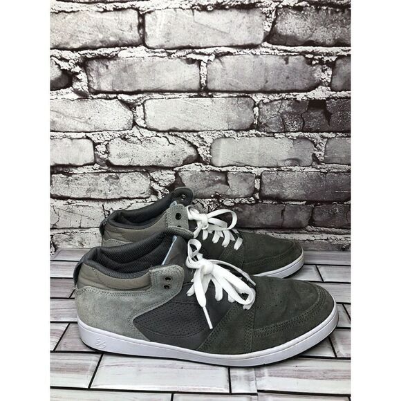 ES Accel Slim Mid Gray Suede Skateboarding Lace Casual Shoes Men Sz 10M US/43EU - Picture 7 of 16